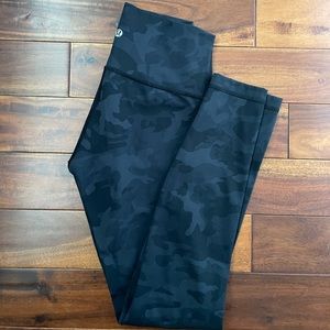 Lululemon Camo Wunder Train High Rise Leggings